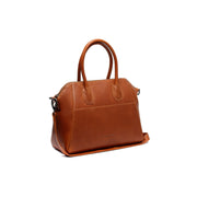 Tailored Rib Cuffs &amp; Hem Craftsmanship Construction Detail on Marsala Full-Grain Leather Handbag para Mujer