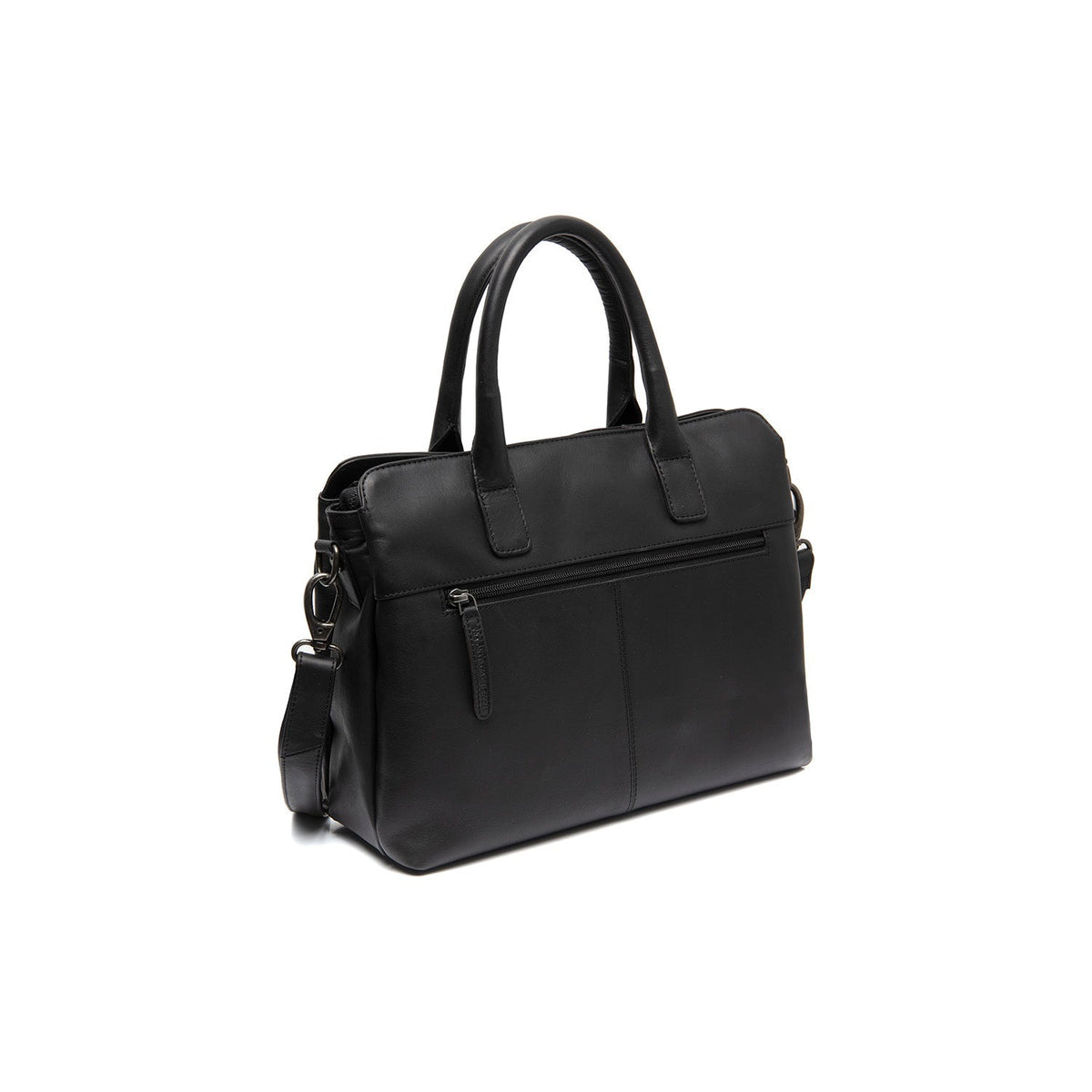 Tailored Rib Cuffs &amp; Hem Craftsmanship Construction Detail on Valmonte Full-Grain Leather Handbag para Mujer