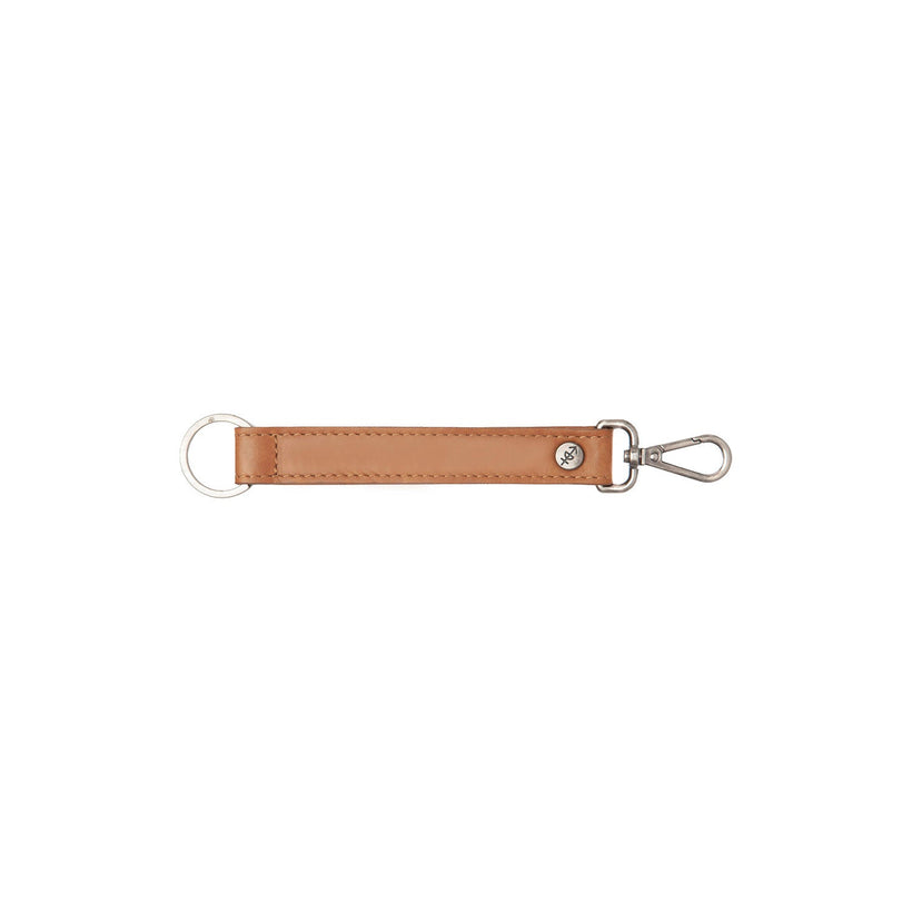 Leather Key Ring Coñac para Mujer