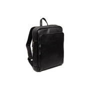 
Jasper Mochila de cuero flor para portátil en clásico 100% cuero flor integral - Full Exterior Vista frontal y silueta entallada | Comprar online