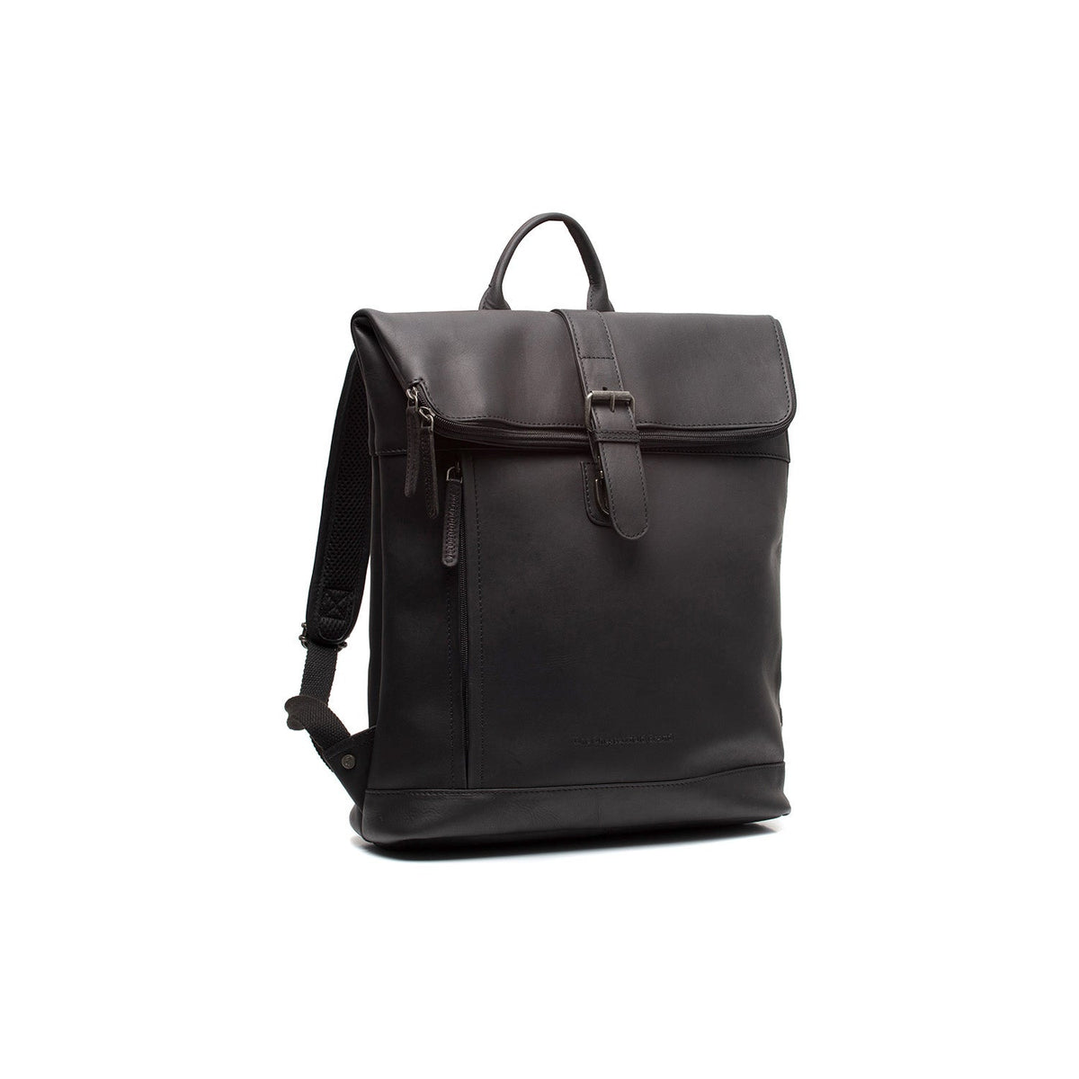 Larsson Full-Grain Leather Laptop Backpack in Classic 100% Full-Grain Leather - Full Exterior Front Profile View | Comprar online