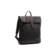 Larsson Full-Grain Leather Laptop Backpack in Classic 100% Full-Grain Leather - Full Exterior Front Profile View | Comprar online