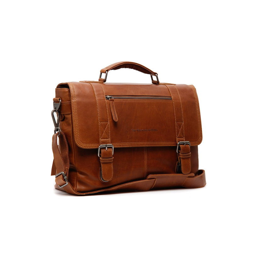 Imperia Full-Grain Leather Laptop Bag para Hombre