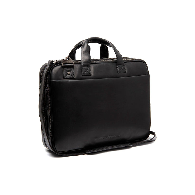 Iseo Full-Grain Leather Laptop Bag para Hombre