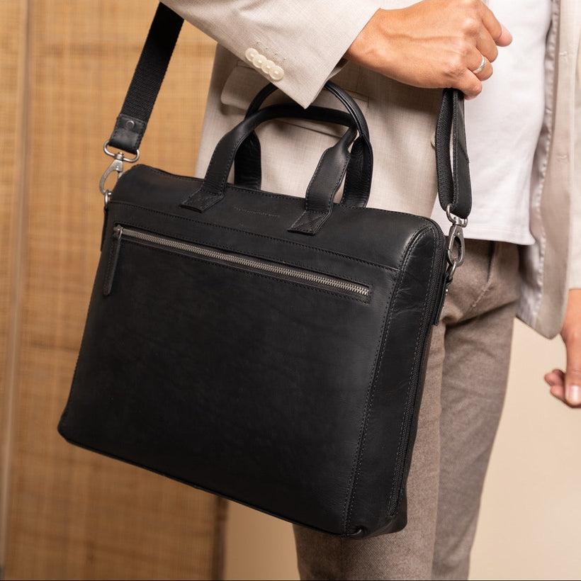 Levanto Full-Grain Leather Laptop Bag para Mujer