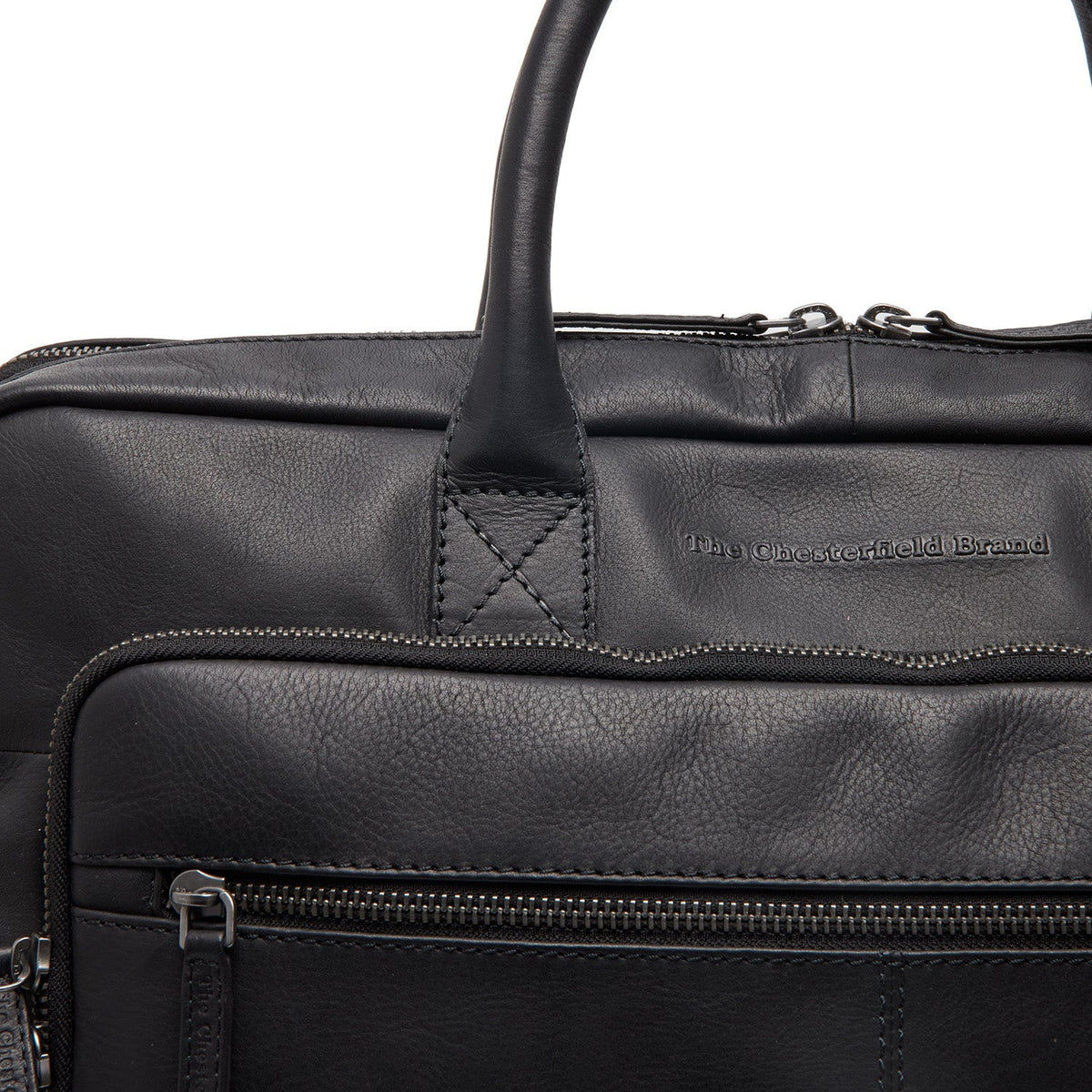 Vista interior Showing Dedicated Padded Laptop Sleeve &amp; Multi-Compartment Organization