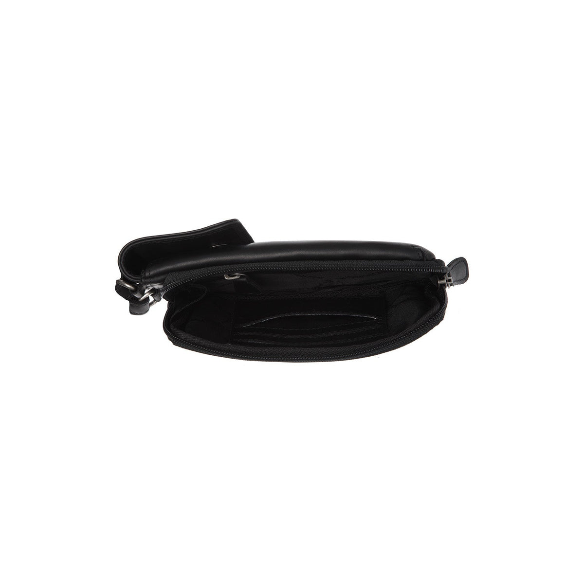 Langley Full-Grain Leather Phone Bag para Mujer - Vista de perfil lateral con corte ergonómico de manga