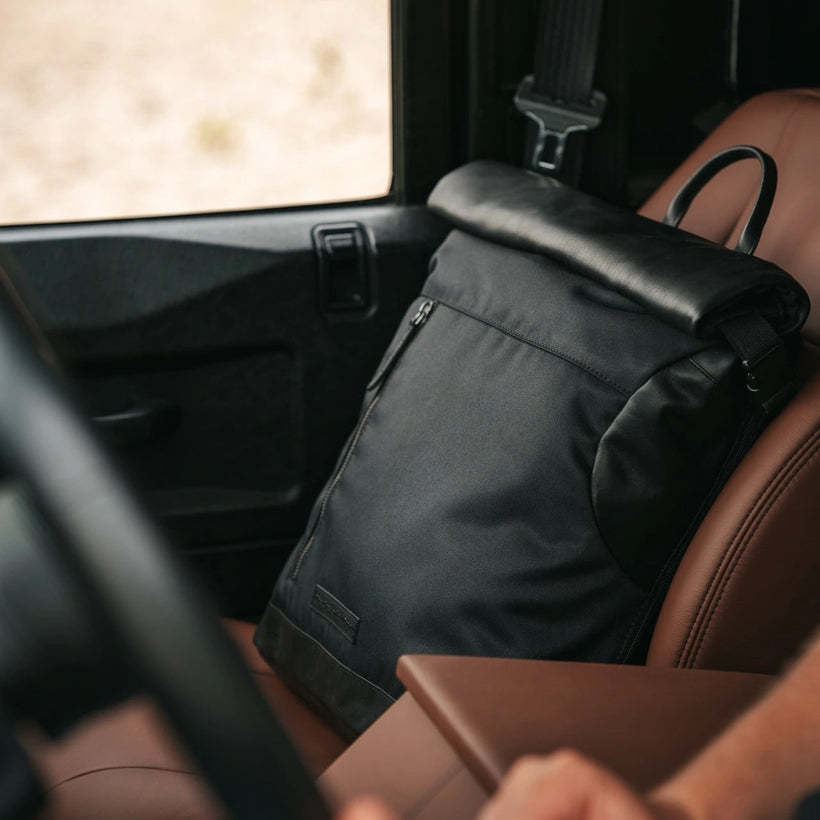 Bornholm Full-Grain Leather Roll-top Backpack para Mujer