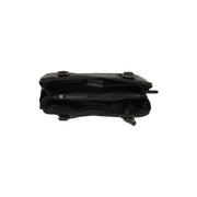 Solid Antique Brass Hardware &amp; Heavy-Duty Dual Zipper Detail on Belgrado Full-Grain Leather Shoulder Bag para Mujer