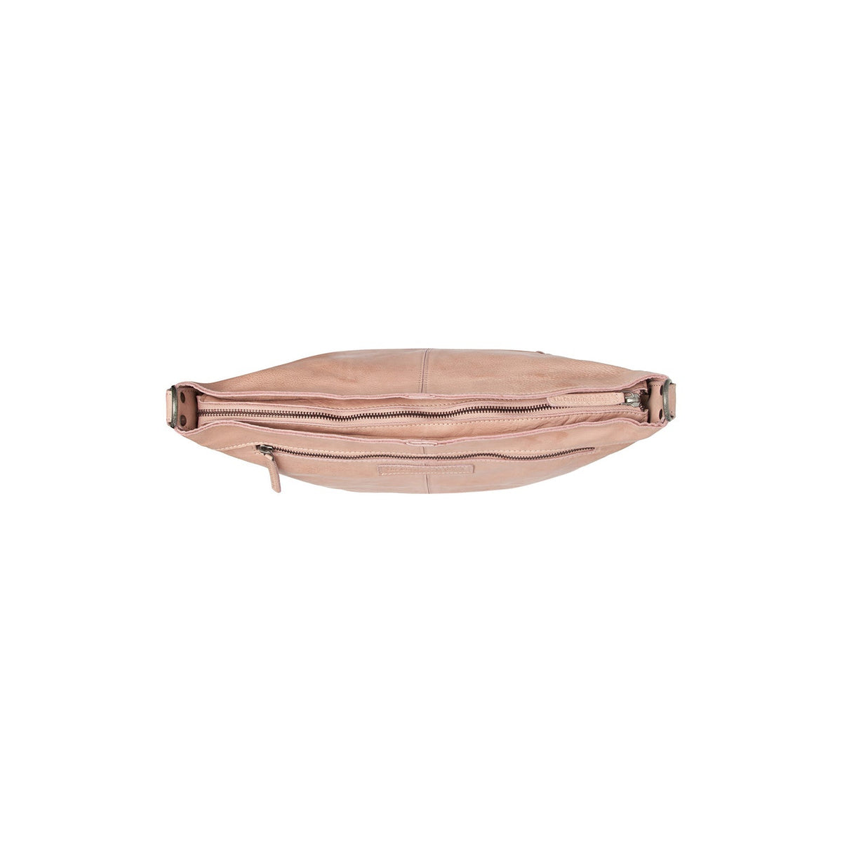 Bolivia Full-Grain Leather Shoulder Bag para Mujer - Structured Side Profile Showing Gusset Depth &amp; Expansion Capacity