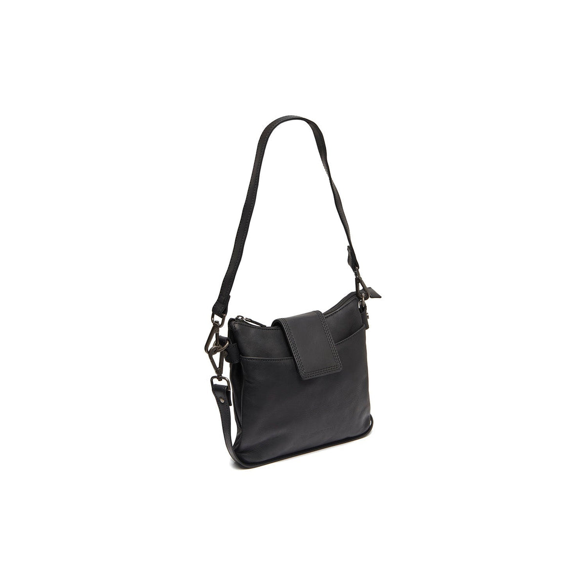 Calora Full-Grain Leather Shoulder Bag para Mujer in Classic 100% Full-Grain Leather - Full Exterior Front Profile View | Comprar online