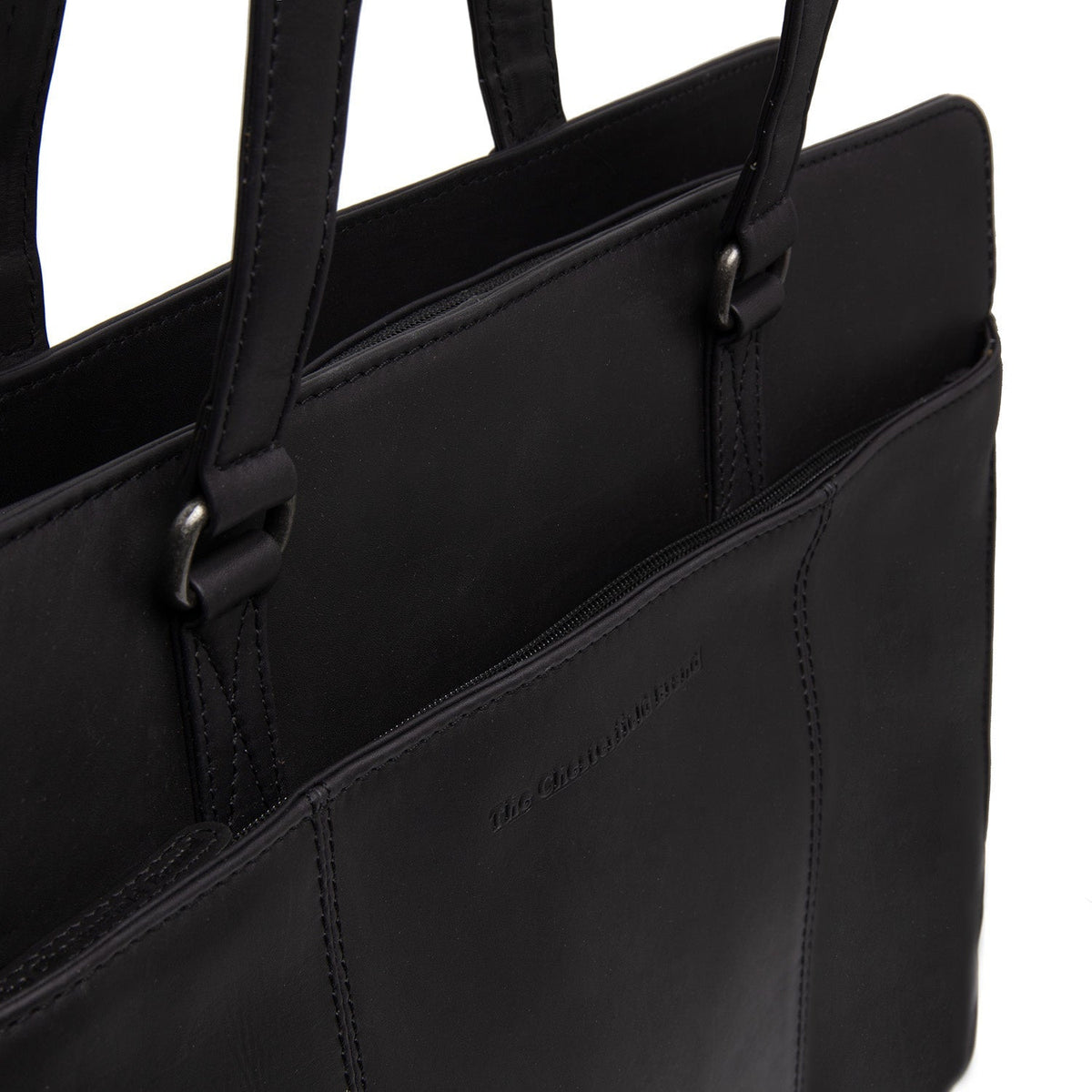 
Fidenza Bolso de hombro de cuero flor - Perfil lateral estructurado con profundidad de fuelle