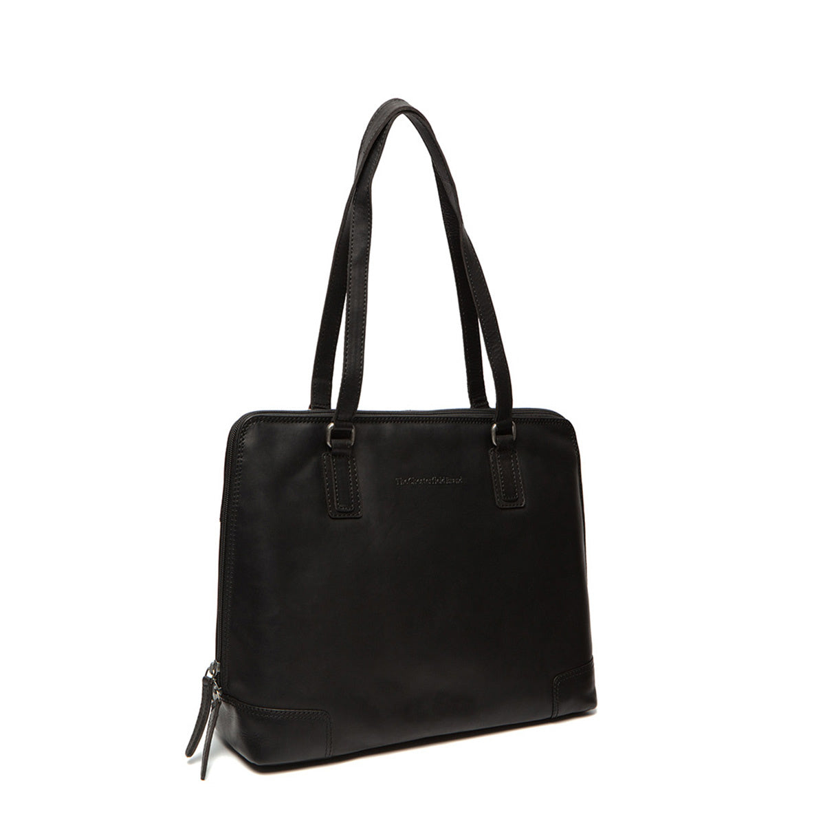 Flint Full-Grain Leather Shoulder Bag para Mujer in Classic 100% Full-Grain Leather - Full Exterior Front Profile View | Comprar online