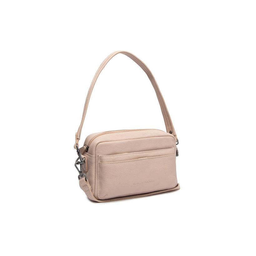 Liora Bolso de hombro de cuero flor