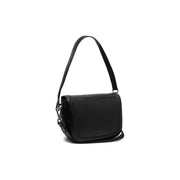Lizzola Full-Grain Leather Shoulder Bag para Mujer in Classic 100% Full-Grain Leather - Full Exterior Front Profile View | Comprar online