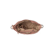 Solid Antique Brass Hardware &amp; Heavy-Duty Dual Zipper Detail on Lucy Full-Grain Leather Shoulder Bag para Mujer