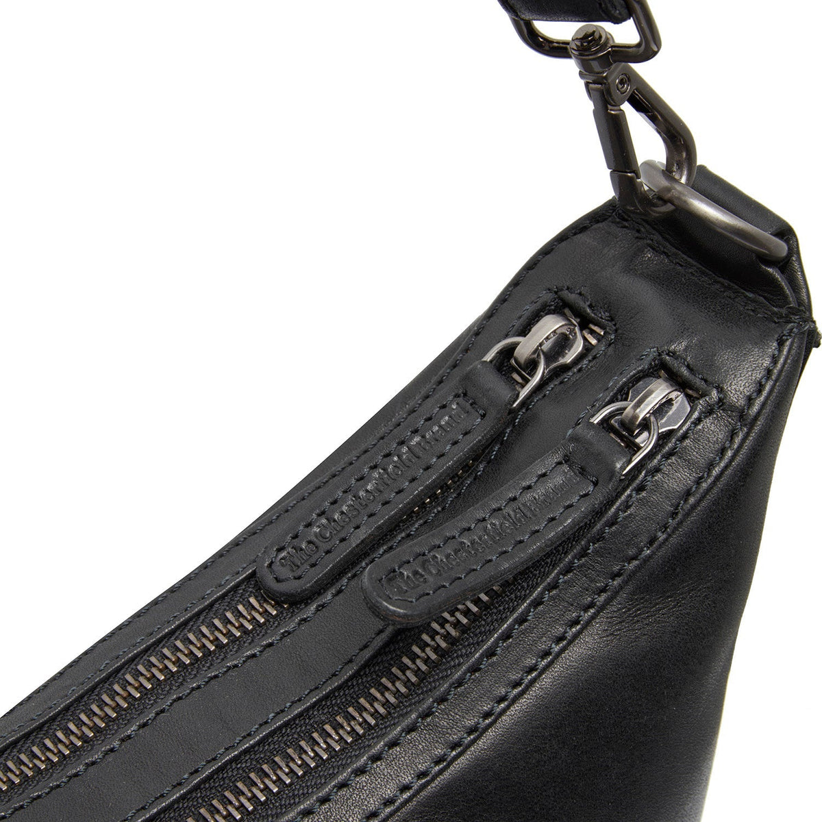 Moneva Full-Grain Leather Shoulder Bag para Mujer - Structured Side Profile Showing Gusset Depth &amp; Expansion Capacity