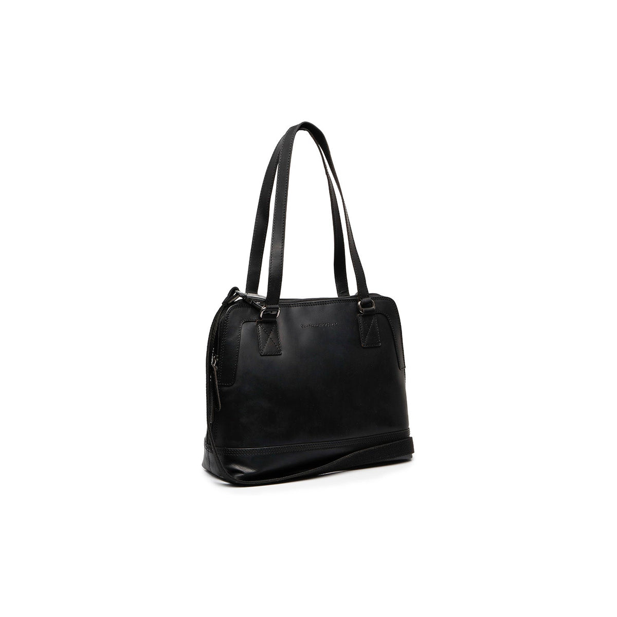 Seron Full-Grain Leather Shoulder Bag para Mujer in Classic 100% Full-Grain Leather - Full Exterior Front Profile View | Comprar online