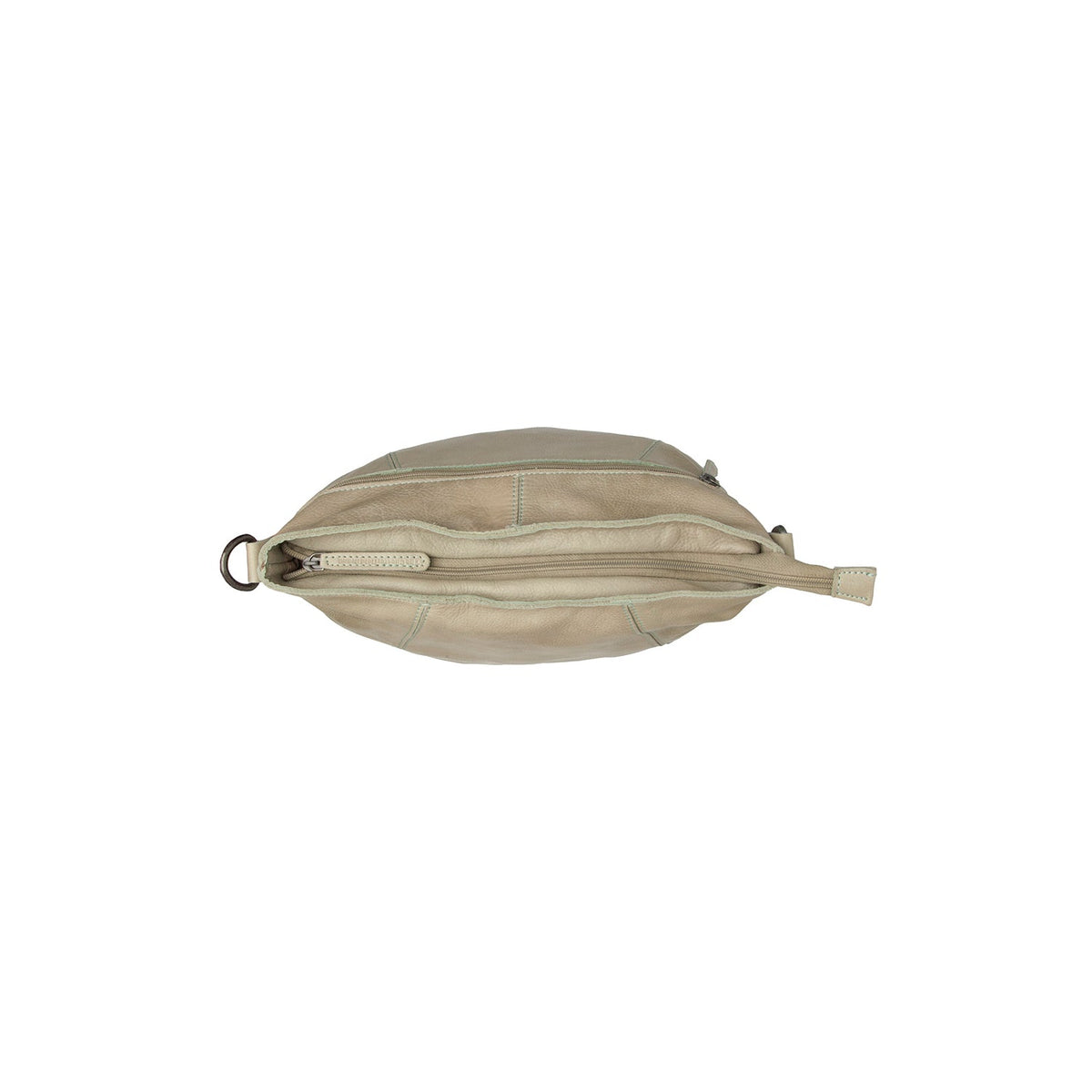 Sintra Full-Grain Leather Shoulder Bag - Perfil lateral estructurado con profundidad de fuelle