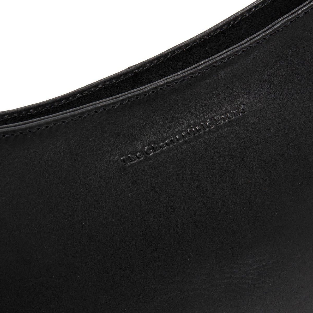 Solid Antique Brass Hardware &amp; Heavy-Duty Dual Zipper Detail on Valentano Full-Grain Leather Shoulder Bag para Mujer