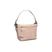 Zarita Full-Grain Leather Shoulder Bag para Mujer in Classic 100% Full-Grain Leather - Full Exterior Front Profile View | Comprar online
