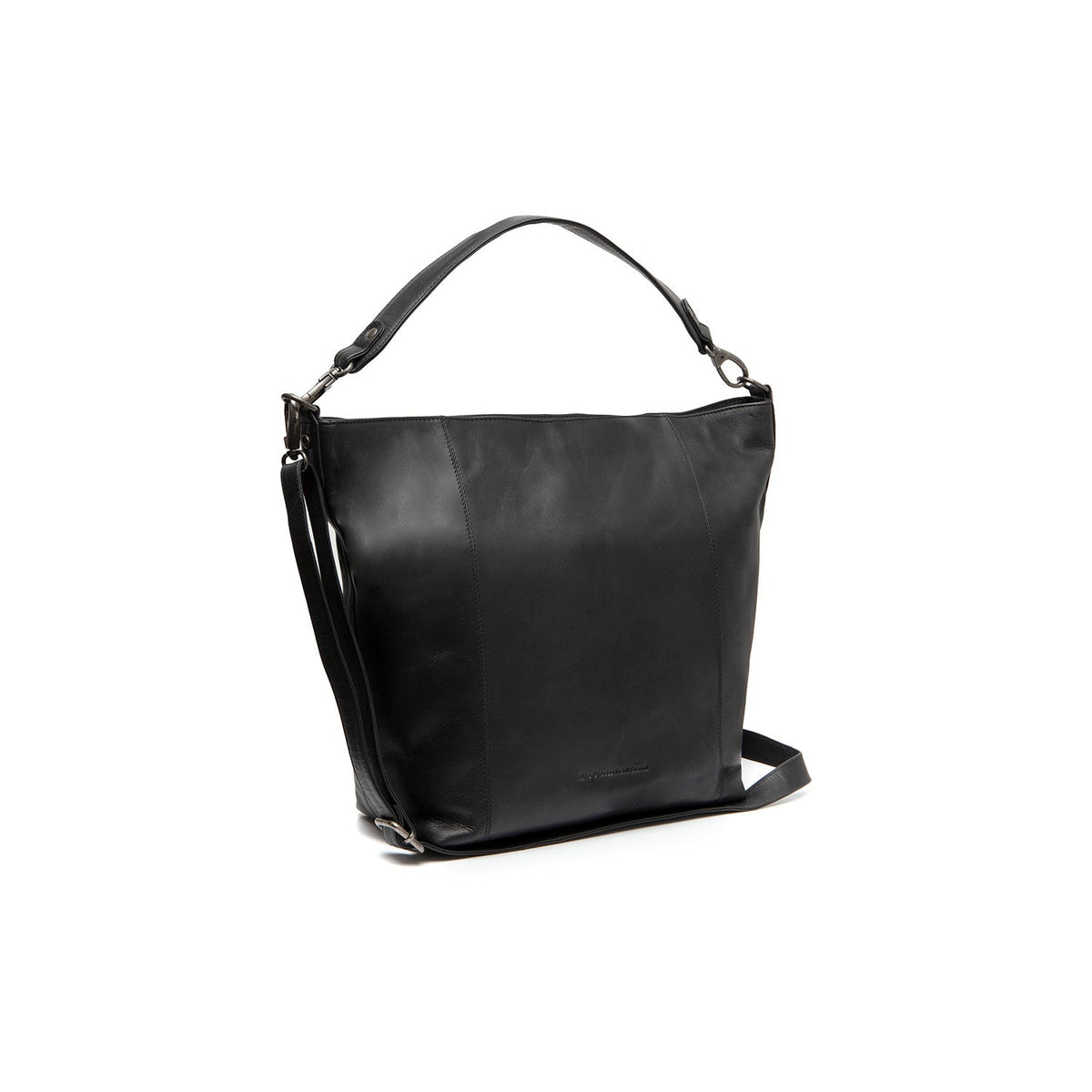 Zira Full-Grain Leather Shoulder Bag para Mujer in Classic 100% Full-Grain Leather - Full Exterior Front Profile View | Comprar online