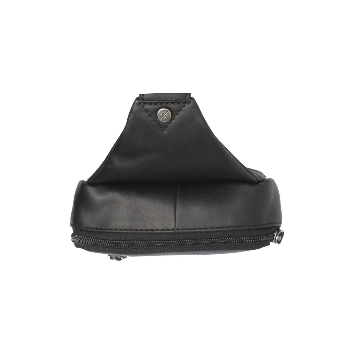 Leather Sling Bag Salla - Structured Side Profile Showing Gusset Depth & Expansion Capacity