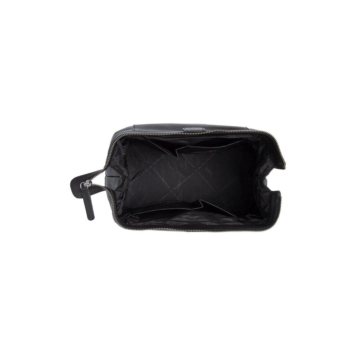 
Vista de detalle of Classic Collar & Heavy-Duty Zipper Hardware on Biassa Neceser de cuero flor