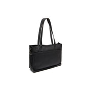 Adana Full-Grain Leather Tote Bag para Mujer in Classic 100% Full-Grain Leather - Full Exterior Front Profile View | Comprar online