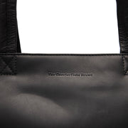 
Classic 100% Full-Grain leather Bag - Perspectiva trasera con correas de cuero reforzadas