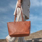 Monza Full-Grain Leather Tote Bag para Mujer – Vista alternativa del producto 2