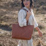 Monza Full-Grain Leather Tote Bag para Mujer – Vista alternativa del producto 3