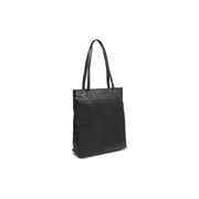 Solvia Full-Grain Leather Tote Bag para Mujer in Classic 100% Full-Grain Leather - Full Exterior Front Profile View | Comprar online