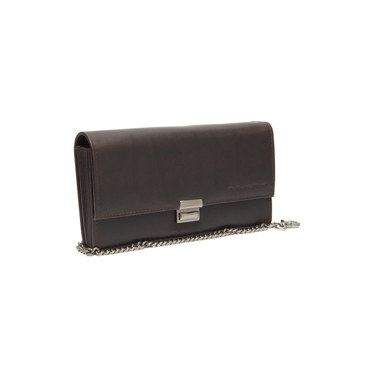 Bora Full-Grain Leather Waiter Wallet para Mujer in Classic 100% Full-Grain Leather - Full Exterior Front Profile View | Comprar online
