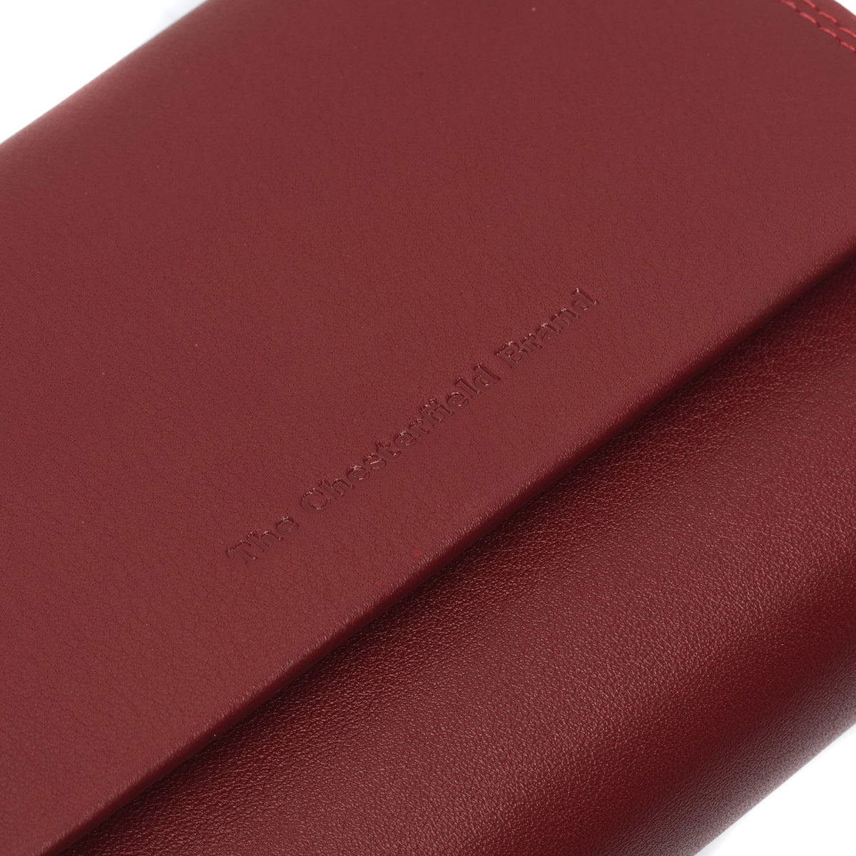 
Red Leather Wallet Aldra, detail view 1