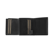 Carl Full-Grain Cartera de Cuero para Hombre - Structured Side Profile Showing Gusset Depth &amp; Expansion Capacity