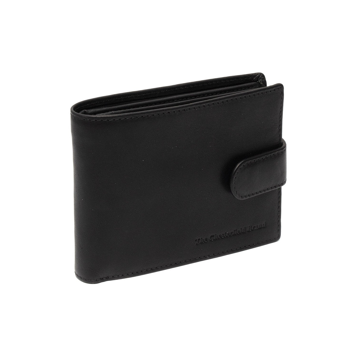 Curtis Full-Grain Cartera de Cuero para Hombre in Classic 100% Full-Grain Leather - Full Exterior Front Profile View | Comprar online