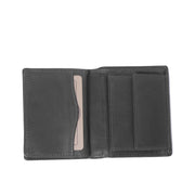 Hereford Full-Grain Cartera de Cuero para Hombre - Structured Side Profile Showing Gusset Depth &amp; Expansion Capacity