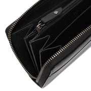 
Classic 100% Full-Grain leather Wallet - Perspectiva trasera con correas de cuero reforzadas