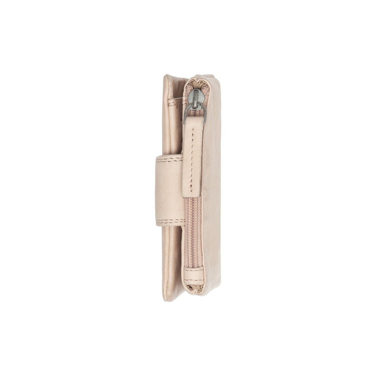 Mavona Full-Grain Cartera de Cuero para Mujer - Structured Side Profile Showing Gusset Depth &amp; Expansion Capacity