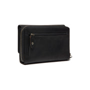 Rhodos Full-Grain Cartera de Cuero para Mujer - Structured Side Profile Showing Gusset Depth &amp; Expansion Capacity