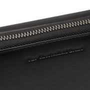 Classic 100% Full-Grain leather Wallet - Rear Perspective Showing Reinforced Leather Straps &amp; Stitching