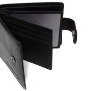 Yamba Full-Grain Cartera de Cuero para Hombre - Structured Side Profile Showing Gusset Depth &amp; Expansion Capacity