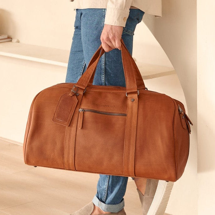 
Rivaro Bolsa de viaje weekender de cuero flor – alternate product view 2