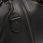 Volenza Full-Grain Leather Weekender Bag para Mujer - Structured Side Profile Showing Gusset Depth &amp; Expansion Capacity