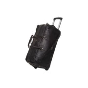 Leather Weekender Trolley Jayven para Mujer in Classic 100% Full-Grain Leather - Full Exterior Front Profile View | Comprar online