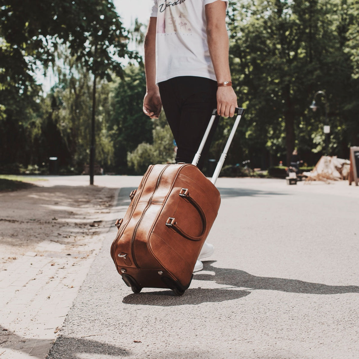 Leather Weekender Trolley Jayven para Mujer – Vista alternativa del producto 2