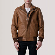 Lester Marrón Suede Cazadora Bomber de Cuero para Hombre – Vista alternativa del producto 4