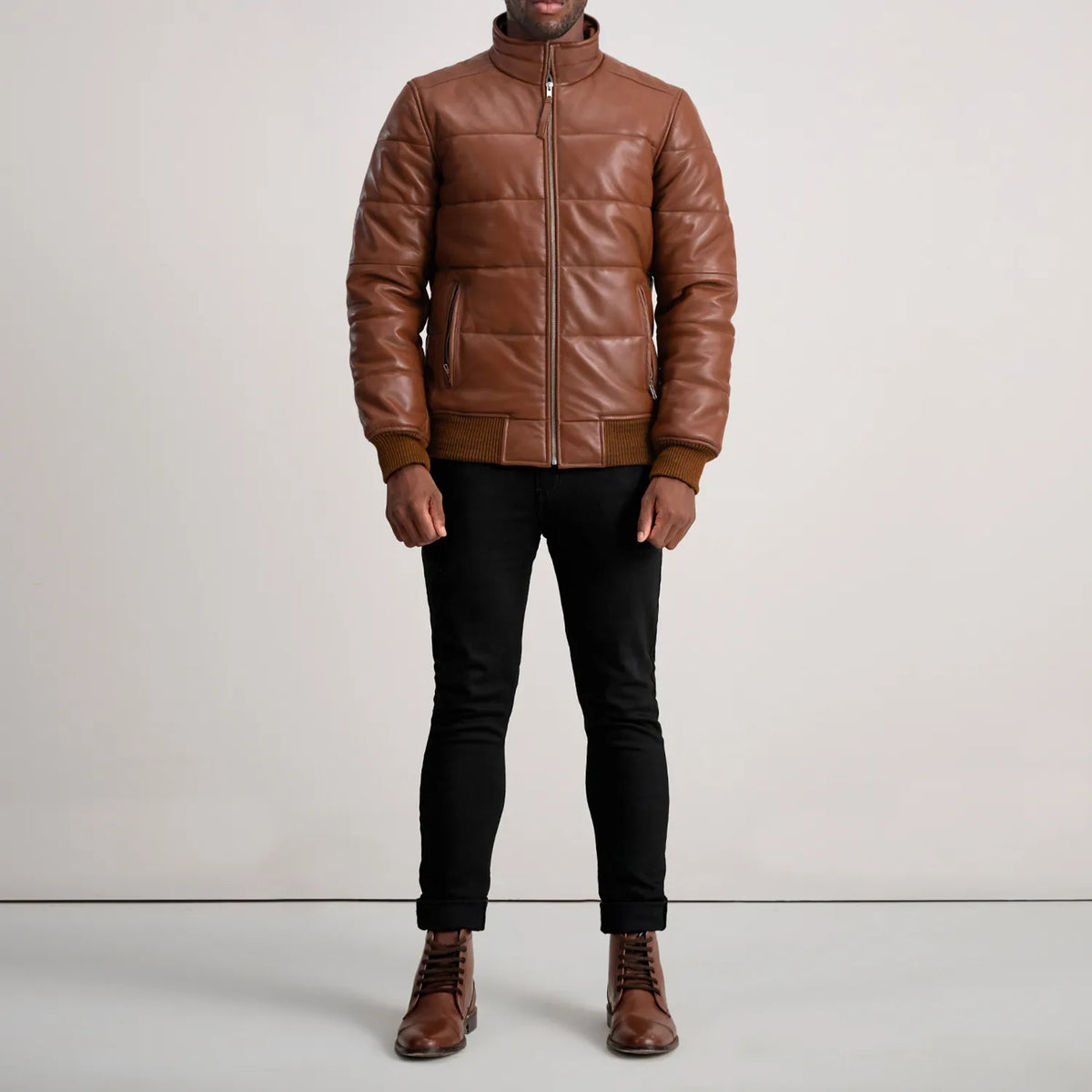 Lucas Cazadora Bomber de Cuero para Hombre – Vista alternativa del producto 3