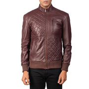 
Moda Chaqueta Bomber de Cuero para Hombre – alternate product view 3